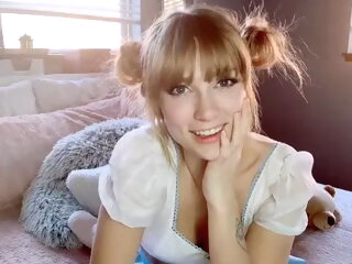 masturbation Young Stepsister doing herself hairstyle pigtails movie