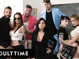 hardcore ADULT TIME - Driving Students CAN'T STOP FUCKING IN CLASS! Ft Rocky Emerson, Aiden Ashley, AND MORE! blowjob reality movie